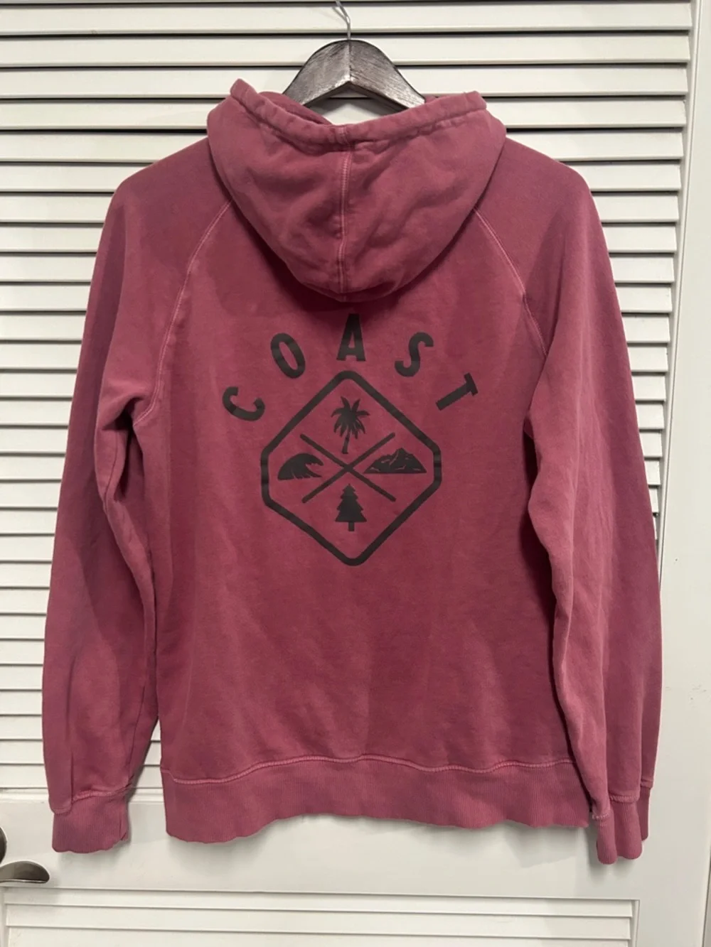 Womens Coast Hoodie - Dusty Rose - Picture 2 of 3